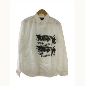 Hysteric Glamour "The Clash" white button up long sleeve unisex shirt, Free Size